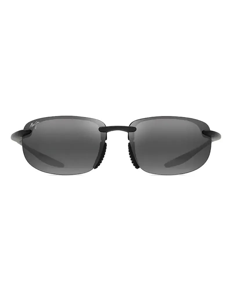 Maui Jim Ho'okipa Ultra AF Sonnenbrille mit rechteckigem Gestell - Schwarz Schwarz