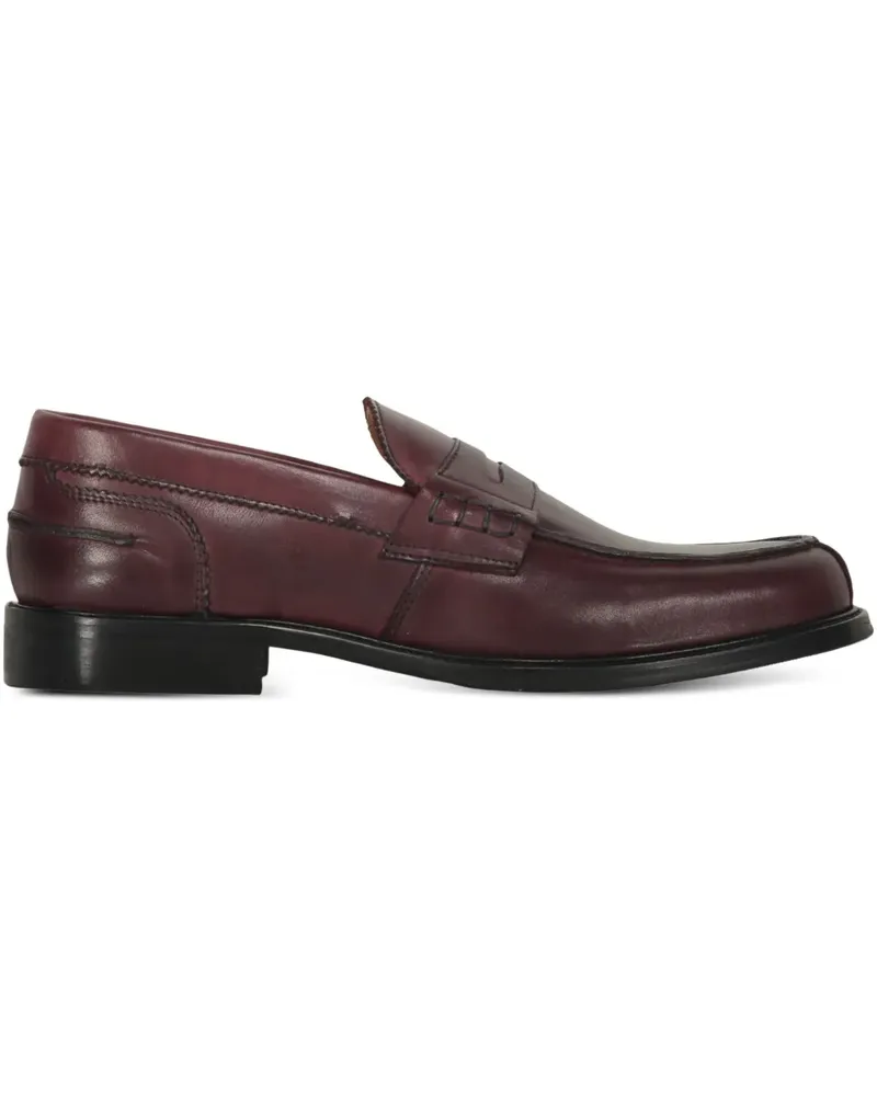 Bruno Magli Penny-Loafer mit Ziernähten - Rot Rot