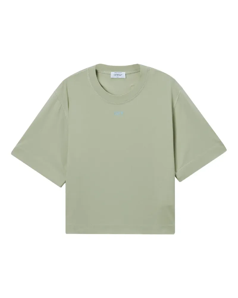 OFF-WHITE Arrows-print logo-embroidered T-shirt - Grün Grün