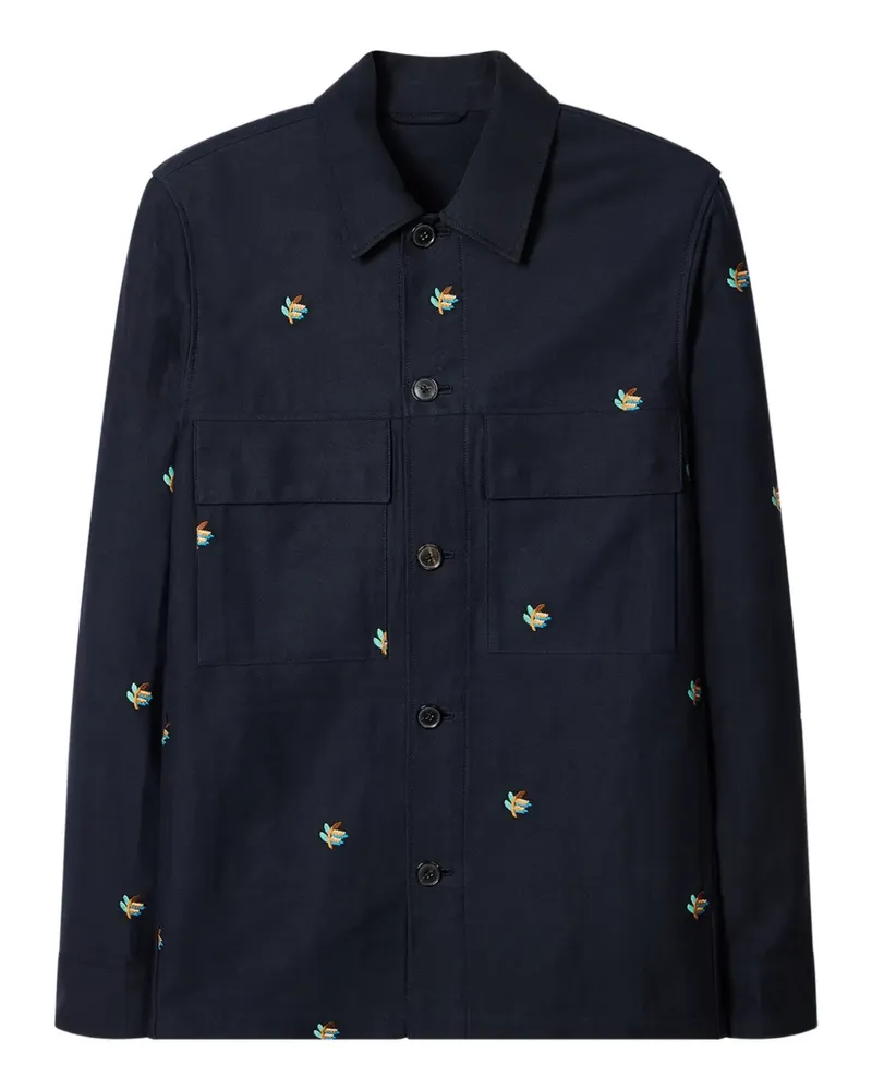 Paul Smith Jacke mit bestickter Tasche - Blau Blau