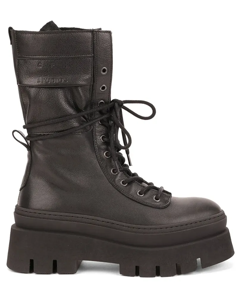 Copenhagen Knöchelhohe Schnürstiefel - Schwarz Schwarz