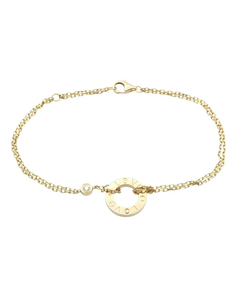 Cartier 10s 18K yellow gold diamond Love Circle bracelet Gold