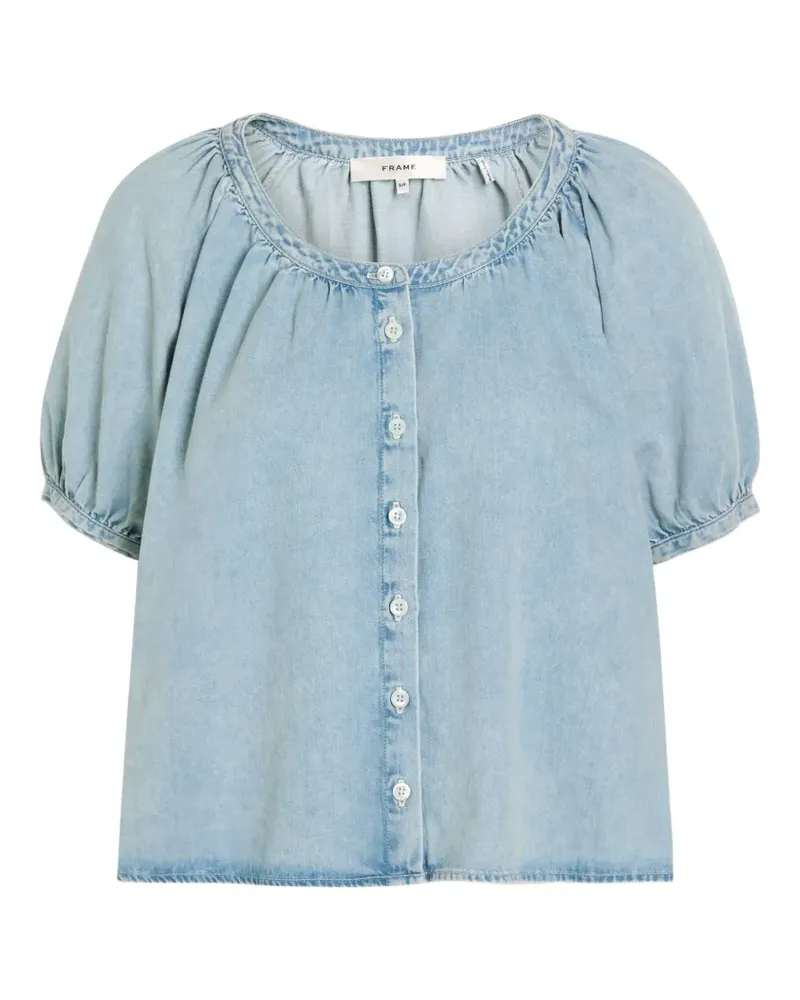 Frame Denim The Resort puff-sleeve blouse - Blau Blau