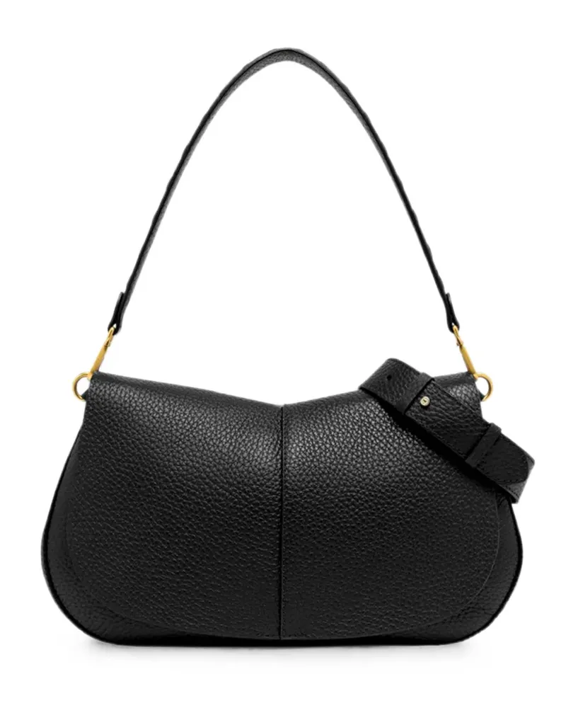 Gianni Chiarini Helena grained leather clutch bag - Schwarz Schwarz