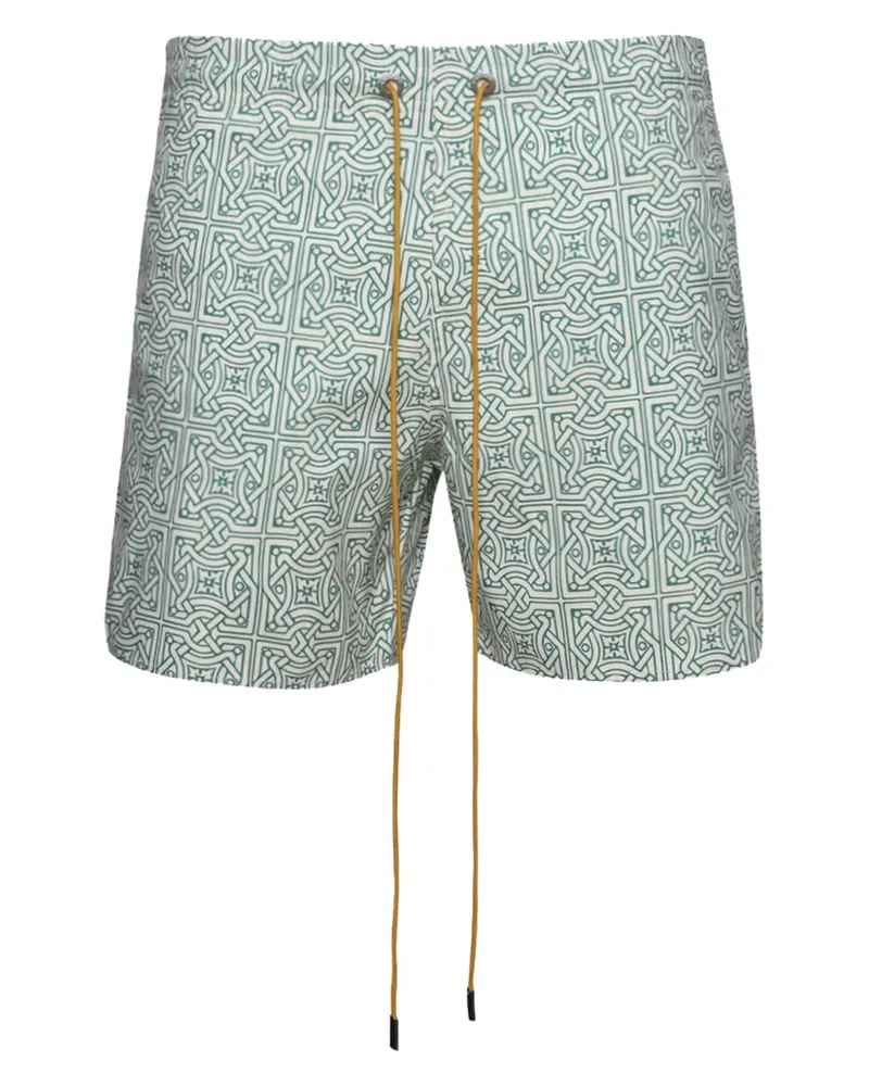 RHUDE Badeshorts mit Cravat-Print - Nude Nude