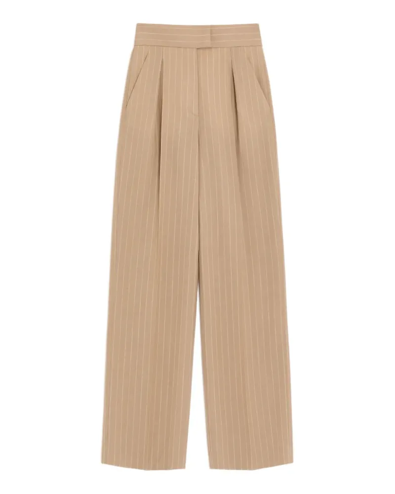 Valentino Garavani Hose mit ausgeblichenen Nadelstreifen - Nude Nude