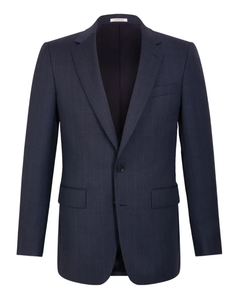 FURSAC Jacke mit Prince of Wales-Karo - Blau Blau