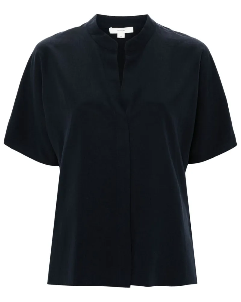 Vince Kurzärmelige Bluse - Blau Blau