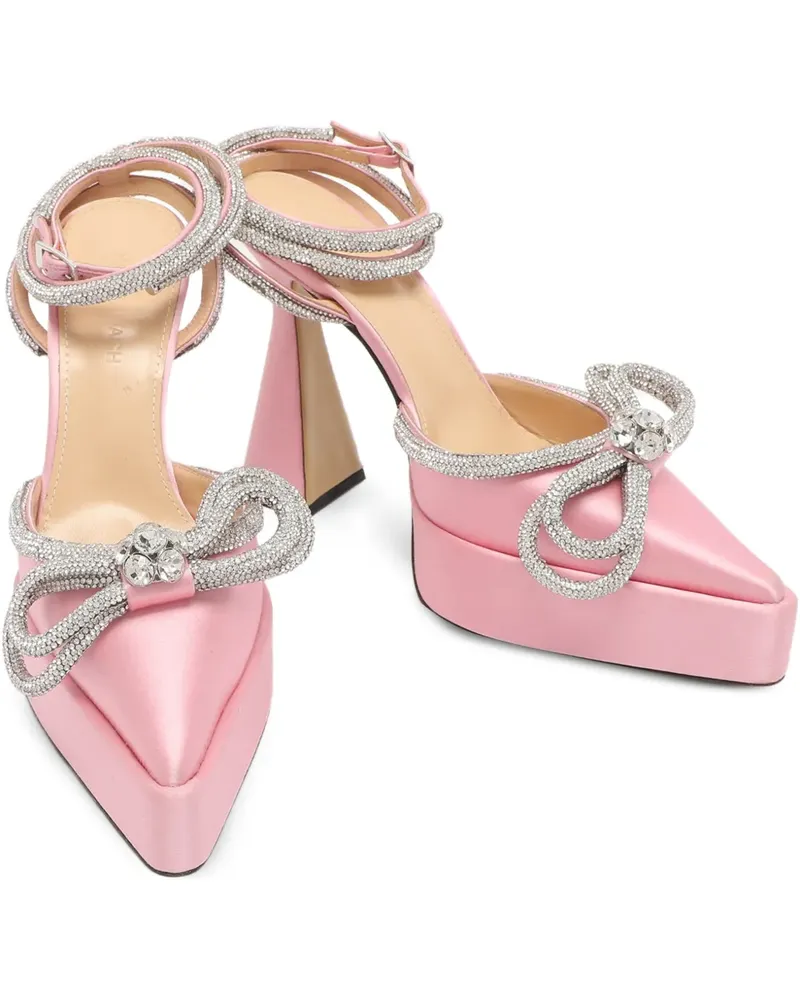 Mach & Mach Plateau-Pumps mit Kristallen - Rosa Rosa