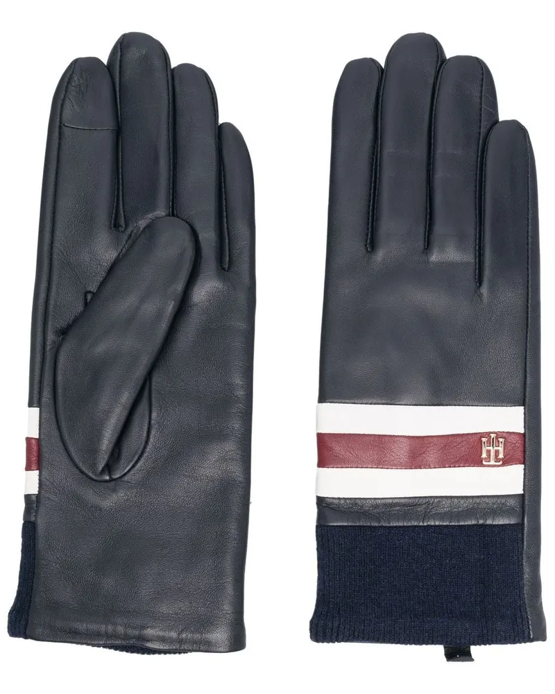 Tommy Hilfiger Handschuhe aus Leder - Blau Blau