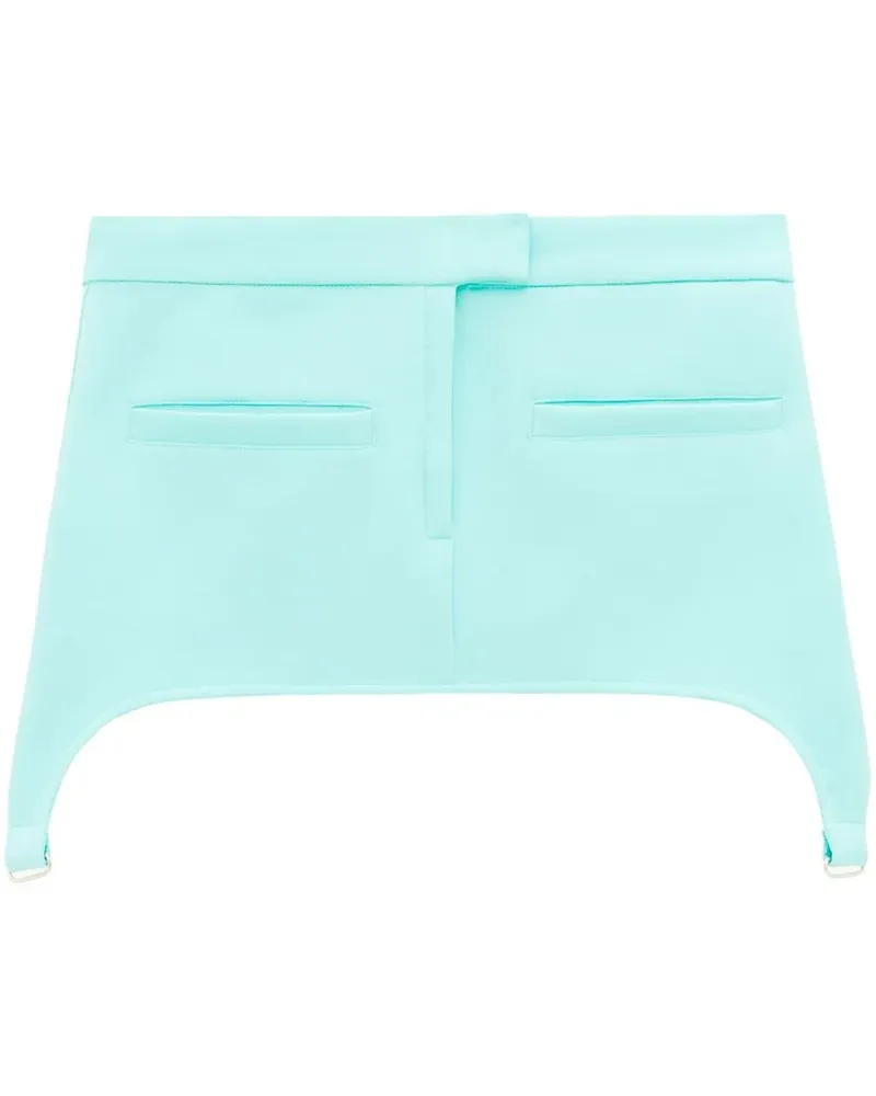 Courrèges Minirock mit Hosenträgern - Blau Blau