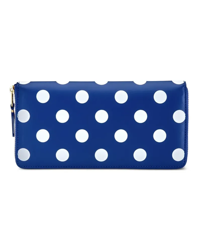 Comme des Garçons Portemonnaie mit Polka Dots - Blau Blau