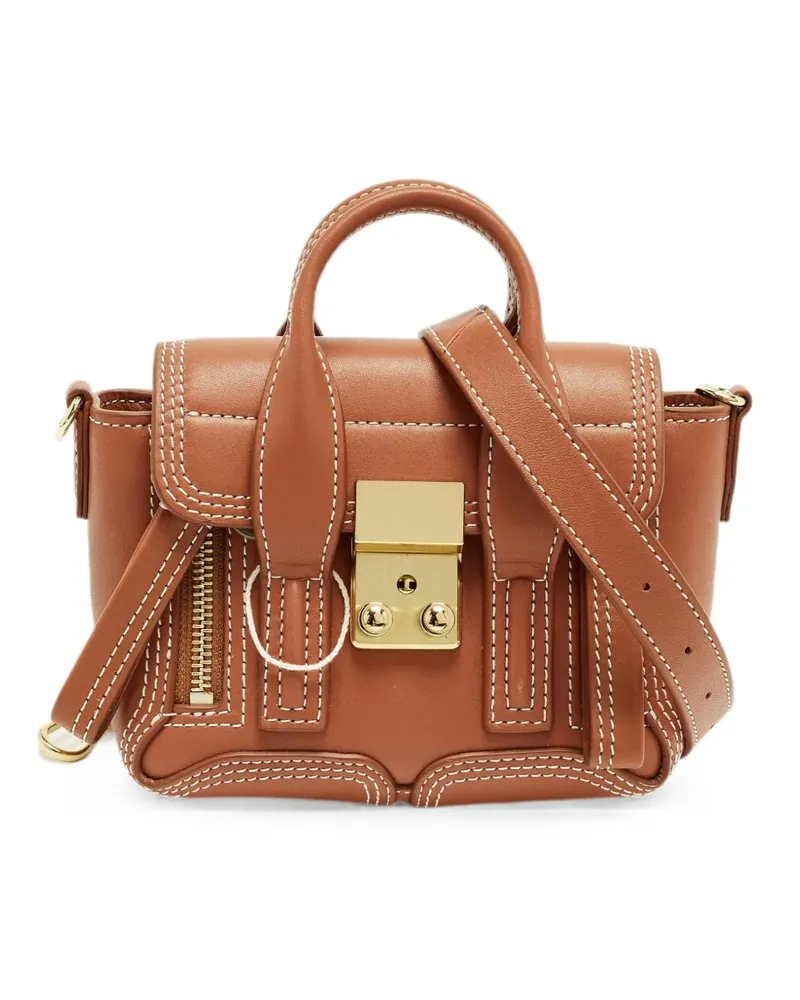3.1 phillip lim mini Pashli leather tote bag - Braun Braun