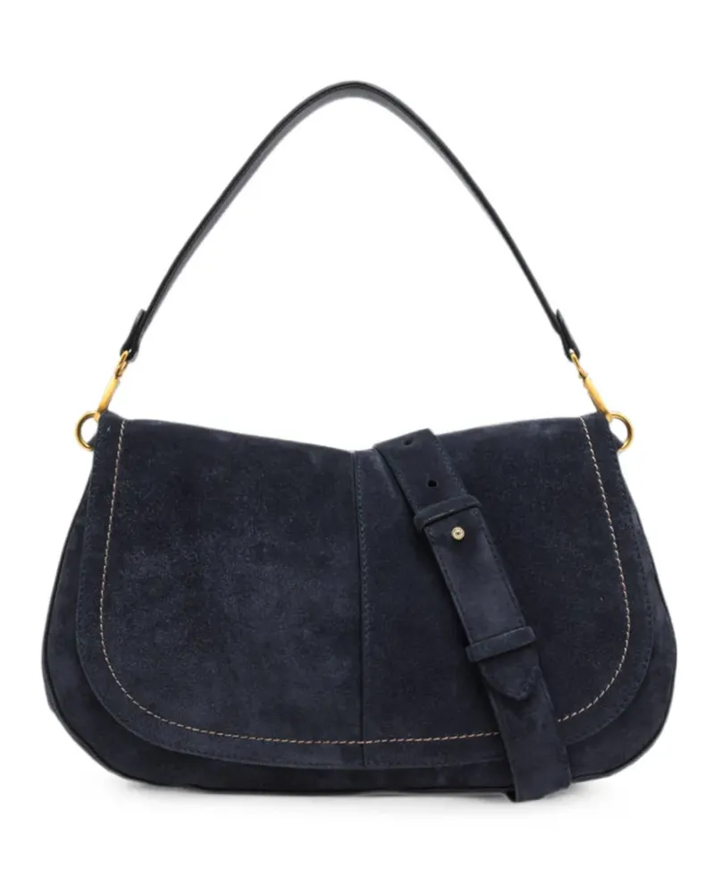 Gianni Chiarini Große runde Helena Schultertasche - Blau Blau