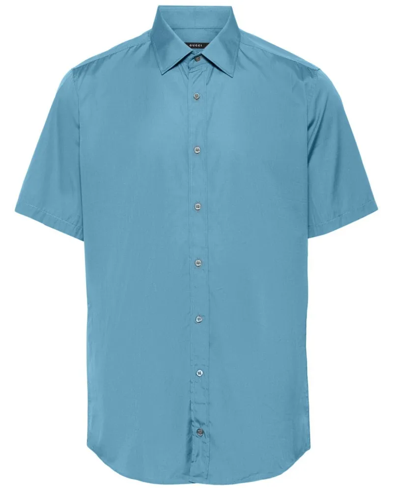 Gucci Kurzärmeliges Hemd - Blau Blau