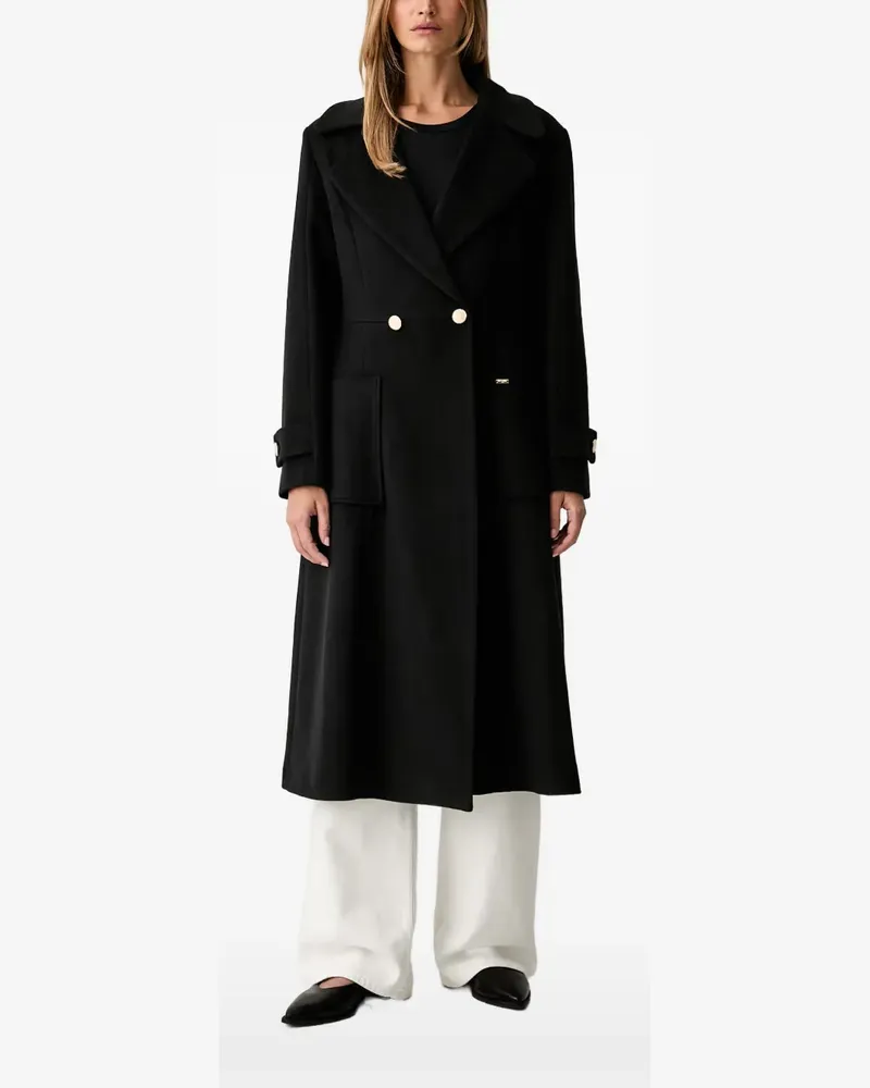 Fracomina double-breasted coat - Schwarz Schwarz