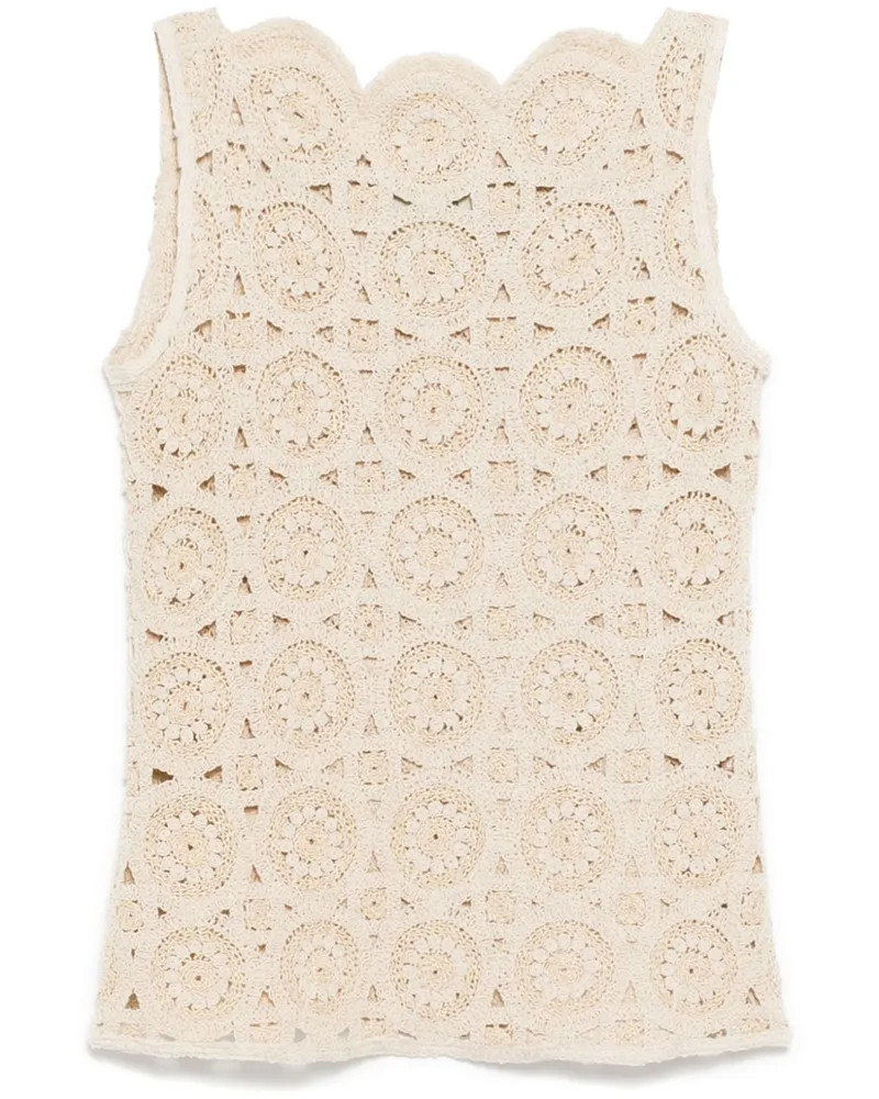 Bambah Gehäkeltes Trägershirt - Nude Nude