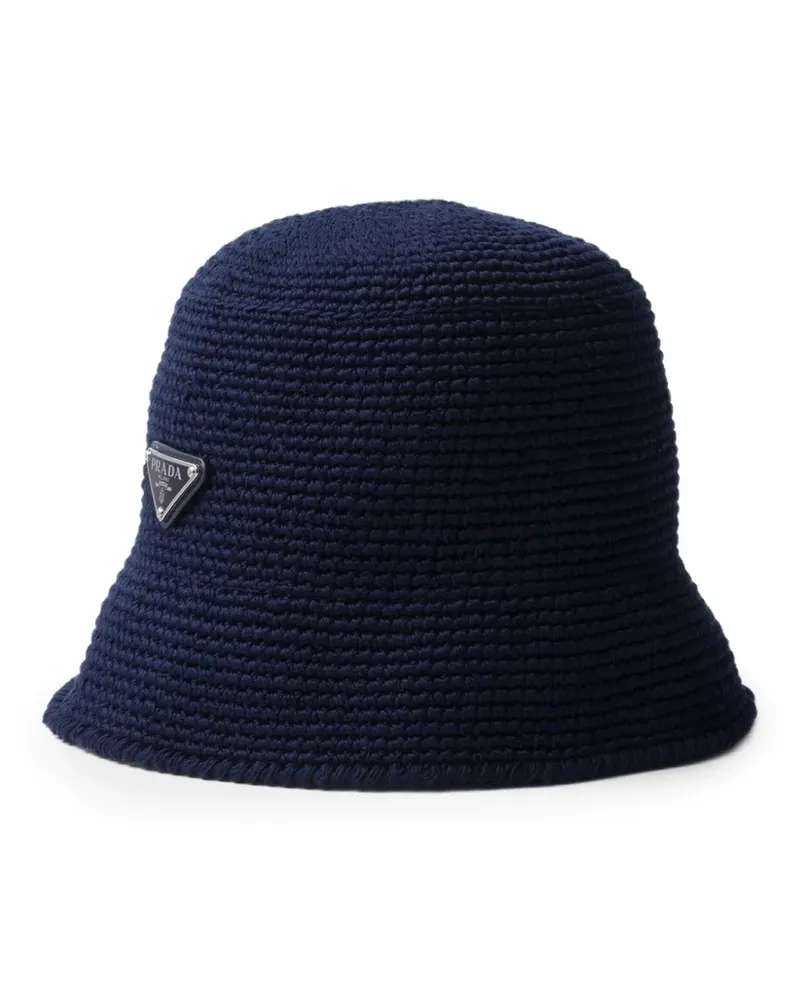 Prada Gehäkelter Fischerhut - Blau Blau