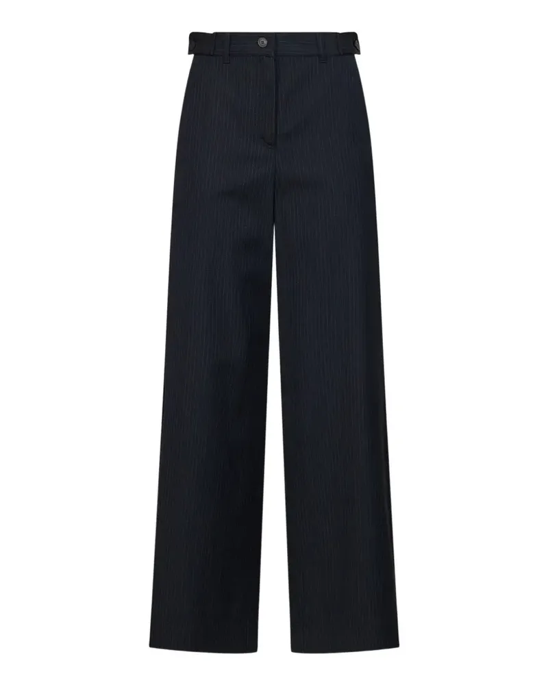 Max Mara Hose mit Nadelstreifen - Blau Blau