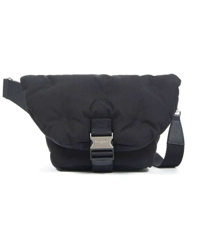 Maison Margiela Kleine Glam Slam Kuriertasche - Schwarz Schwarz