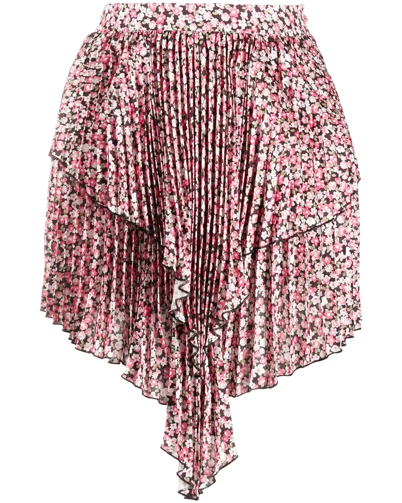 WANDERING Asymmetrischer Minirock - Rosa Rosa