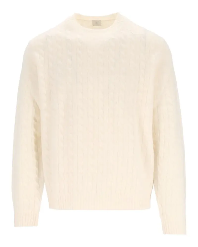 Eleventy Pullover mit Zopfmuster - Nude Nude