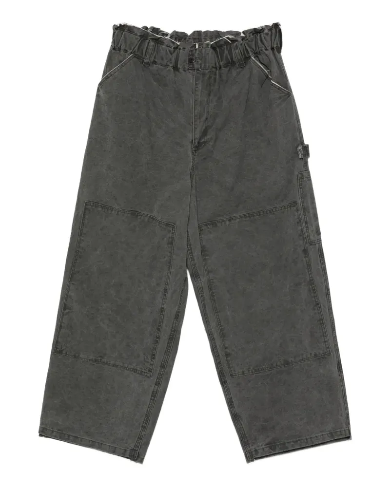 Camiel Fortgens panelled washed-effect trousers - Grau Grau