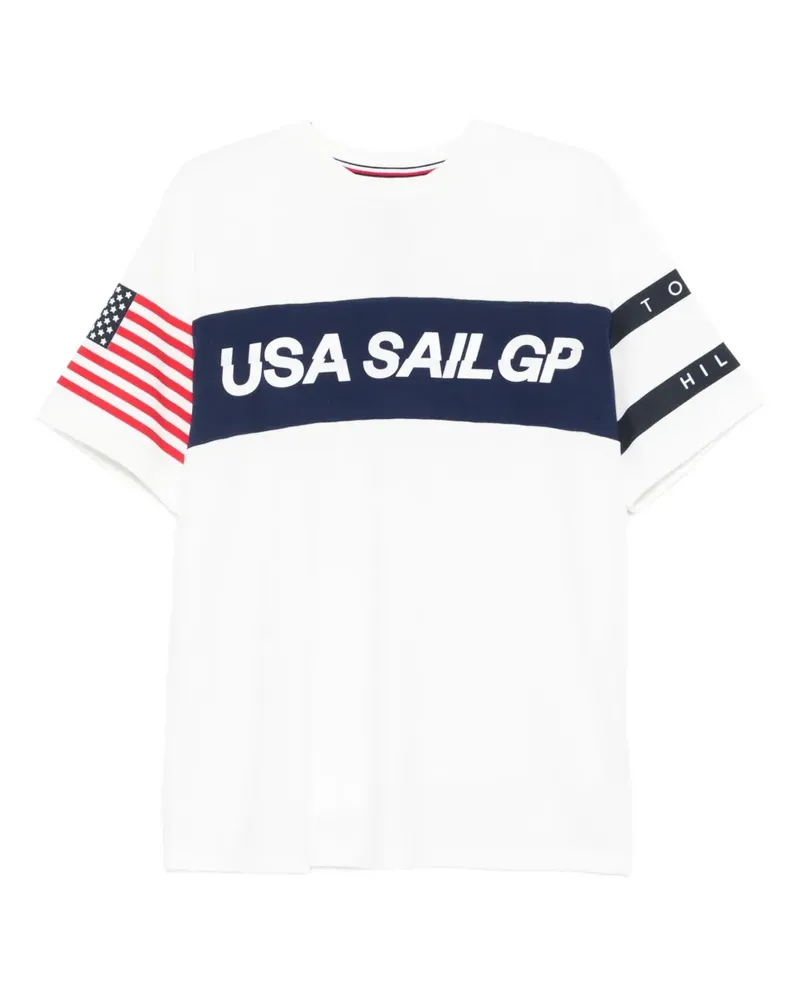 Tommy Hilfiger x U Sail GP T-Shirt mit grafischem Print - Weiß Weiß