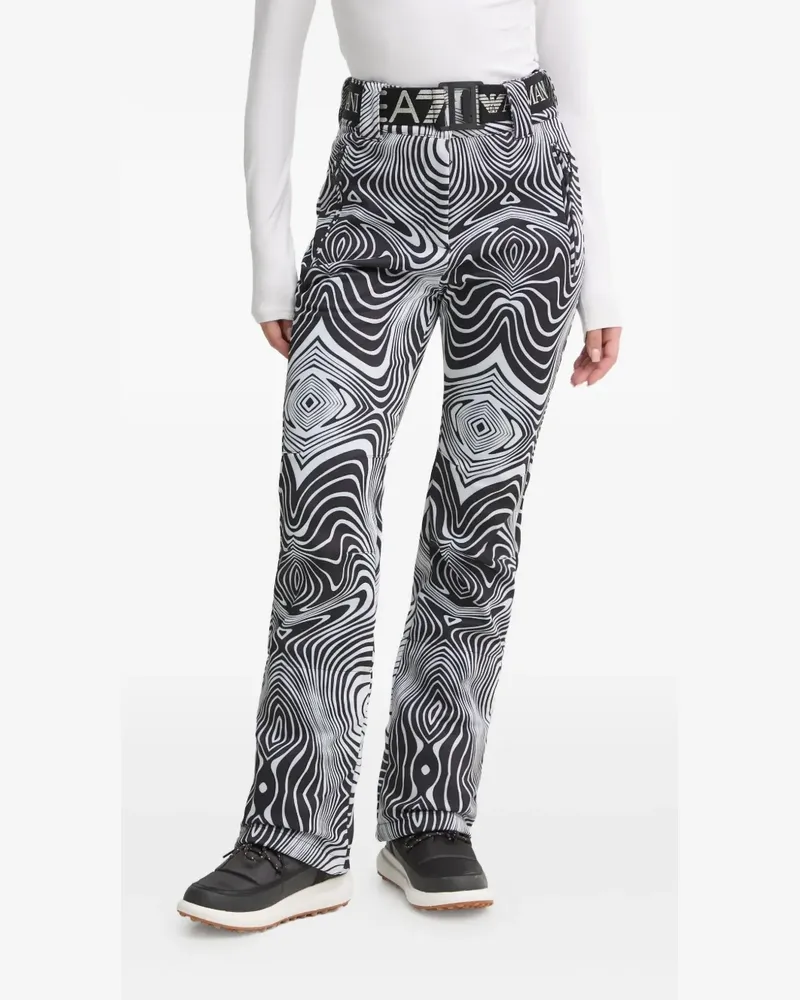 EA7 printed ski trousers - Schwarz Schwarz