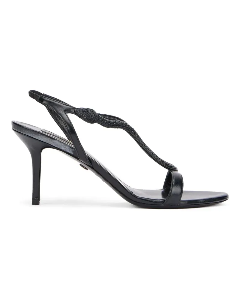 Roberto Cavalli t-strap sandals - Schwarz Schwarz