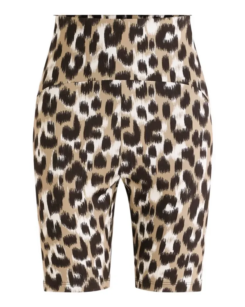 FUSALP Biarro leopard-pattern shorts - Nude Nude