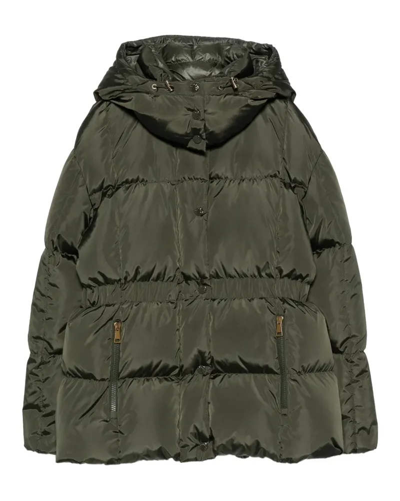 Moncler Gesteppte Kapuzenjacke - Grün Grün