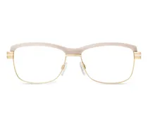 Brille mit eckigem Gestell - Gold