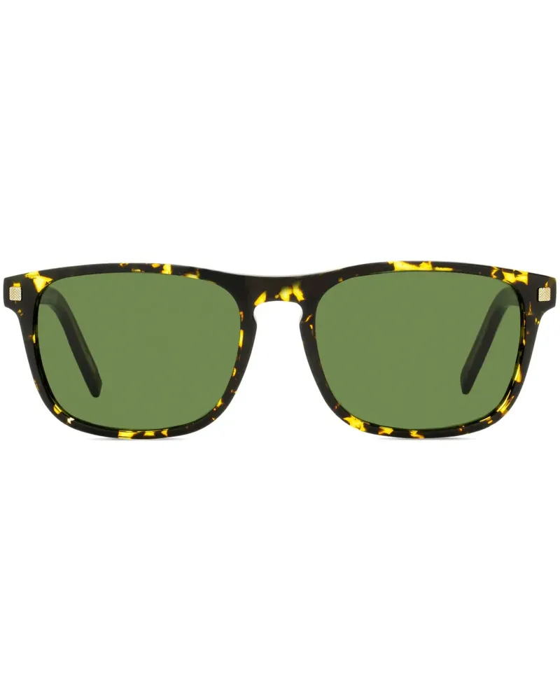Ermenegildo Zegna Eckige Sonnenbrille in Schildpattoptik - Braun Braun