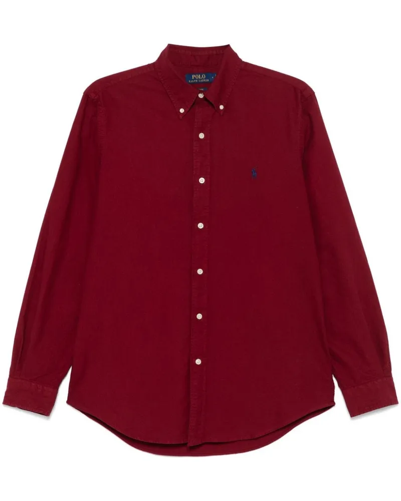 Ralph Lauren Hemd aus Canvas - Rot Rot