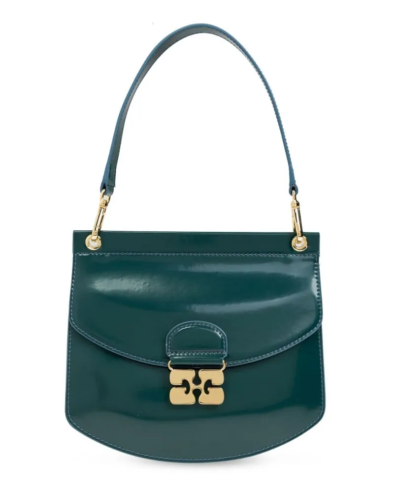 Ganni Apo-G Schultertasche - Grün Grün