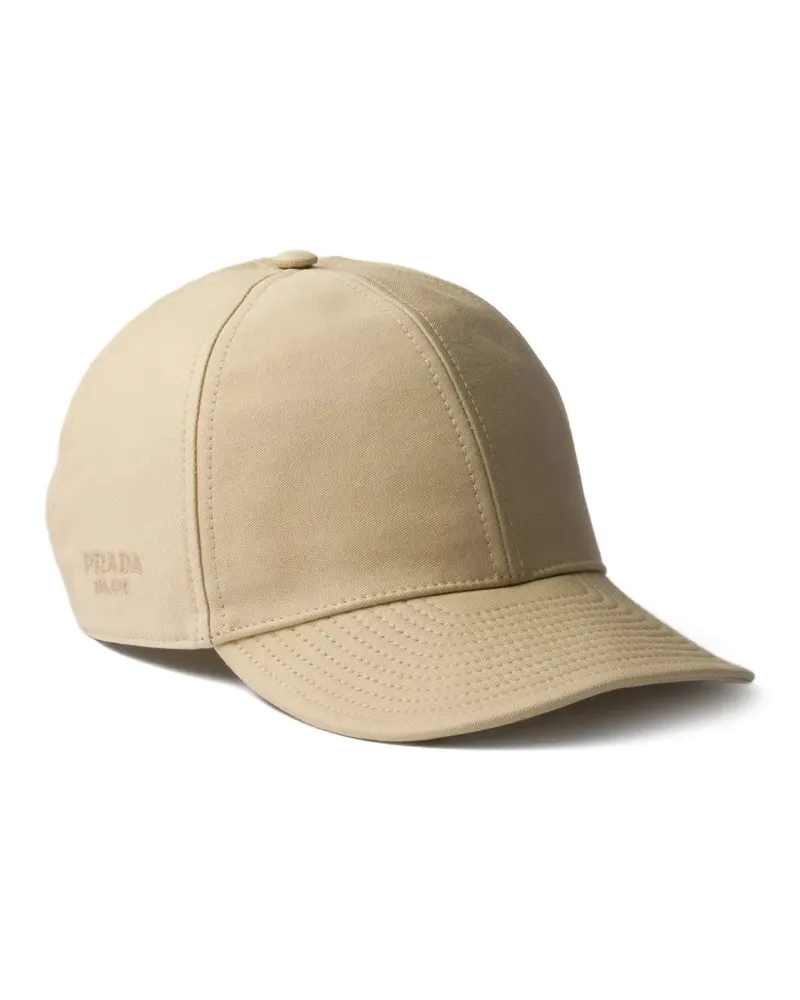 Prada old cotton satin baseball cap - Nude Nude