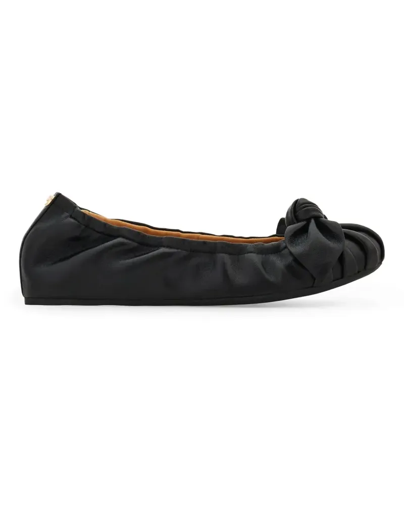 Ferragamo bow embellished ballet flat - Schwarz Schwarz