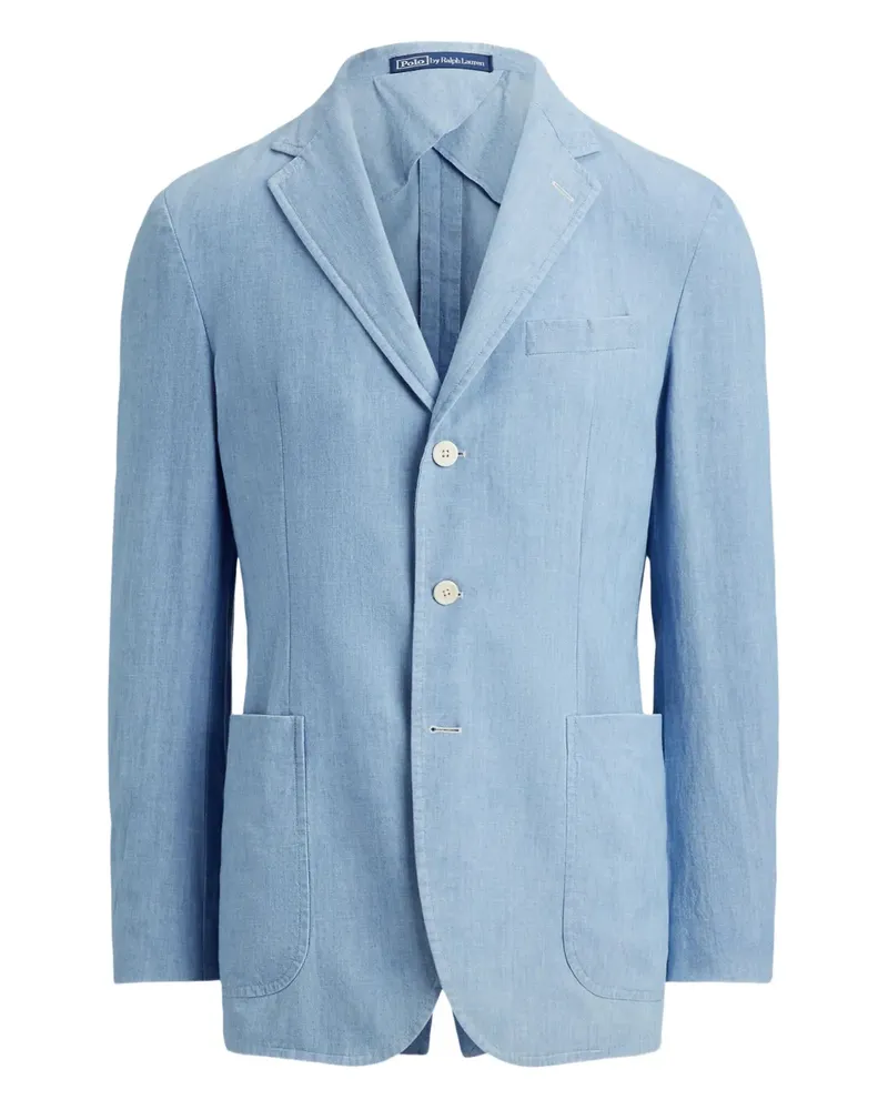 Ralph Lauren Sakko aus Chambray - Blau Blau