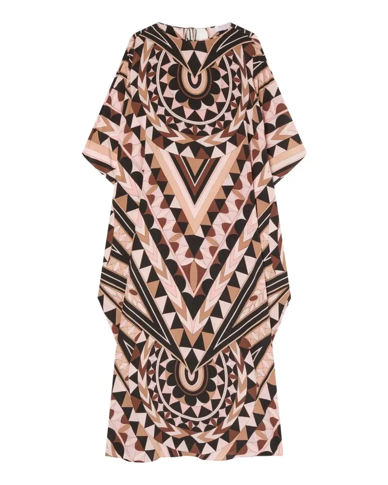 Emilio Pucci manuba-print caftan - Schwarz Schwarz