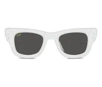 x A$AP Rocky Wayfarer Puffer Sonnenbrille - Weiß