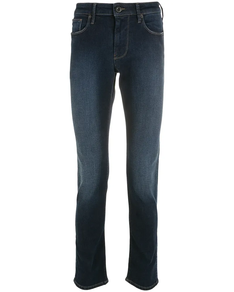 Emporio Armani Halbhohe Jeans - Blau Blau