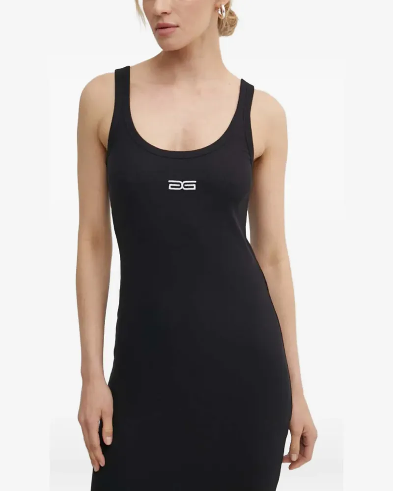 Gestuz side-split maxi dress - Schwarz Schwarz