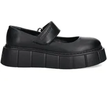 Matilda Mary Janes mit Plateau - Schwarz