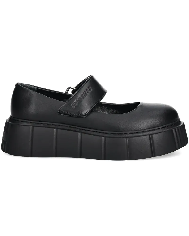 INUIKII Matilda Mary Janes mit Plateau - Schwarz Schwarz