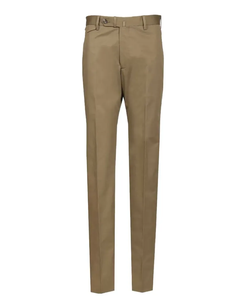 Tagliatore Slim-Fit-Hose mit Bügelfalten - Nude Nude