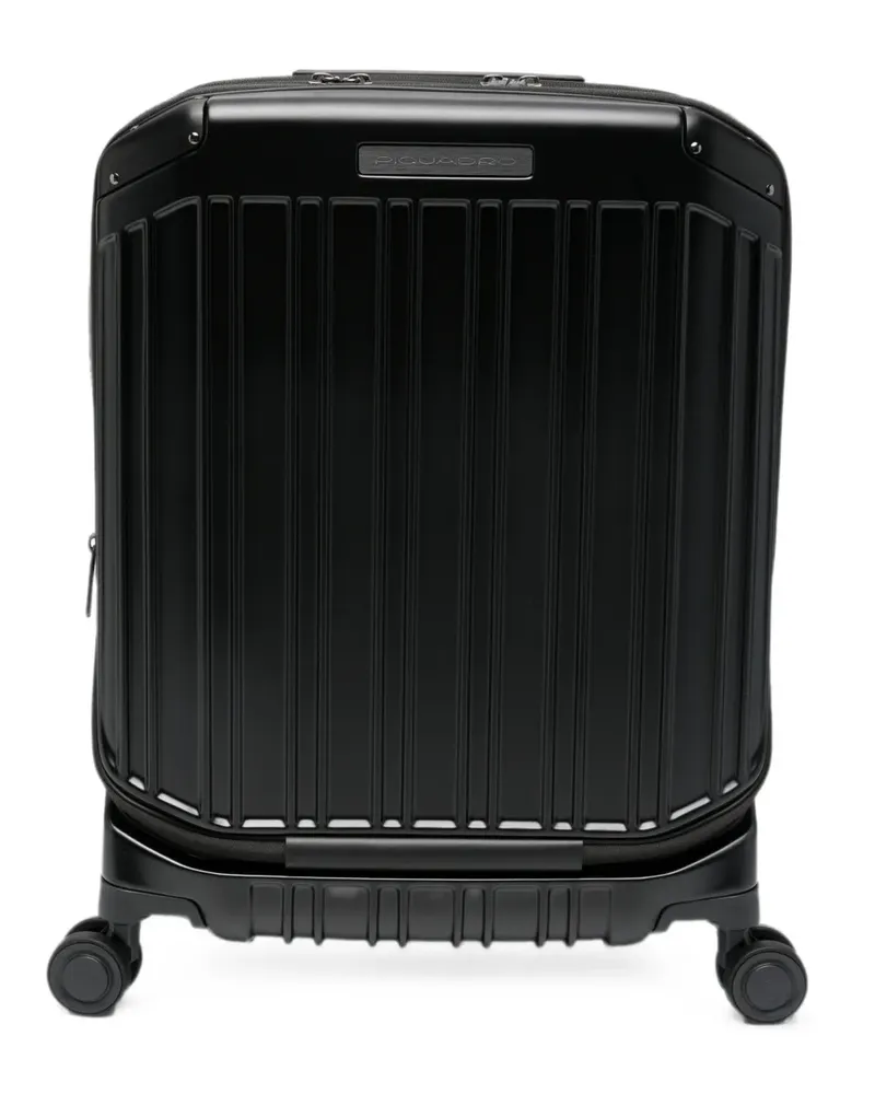 Piquadro logo-detail suitcase - Schwarz Schwarz