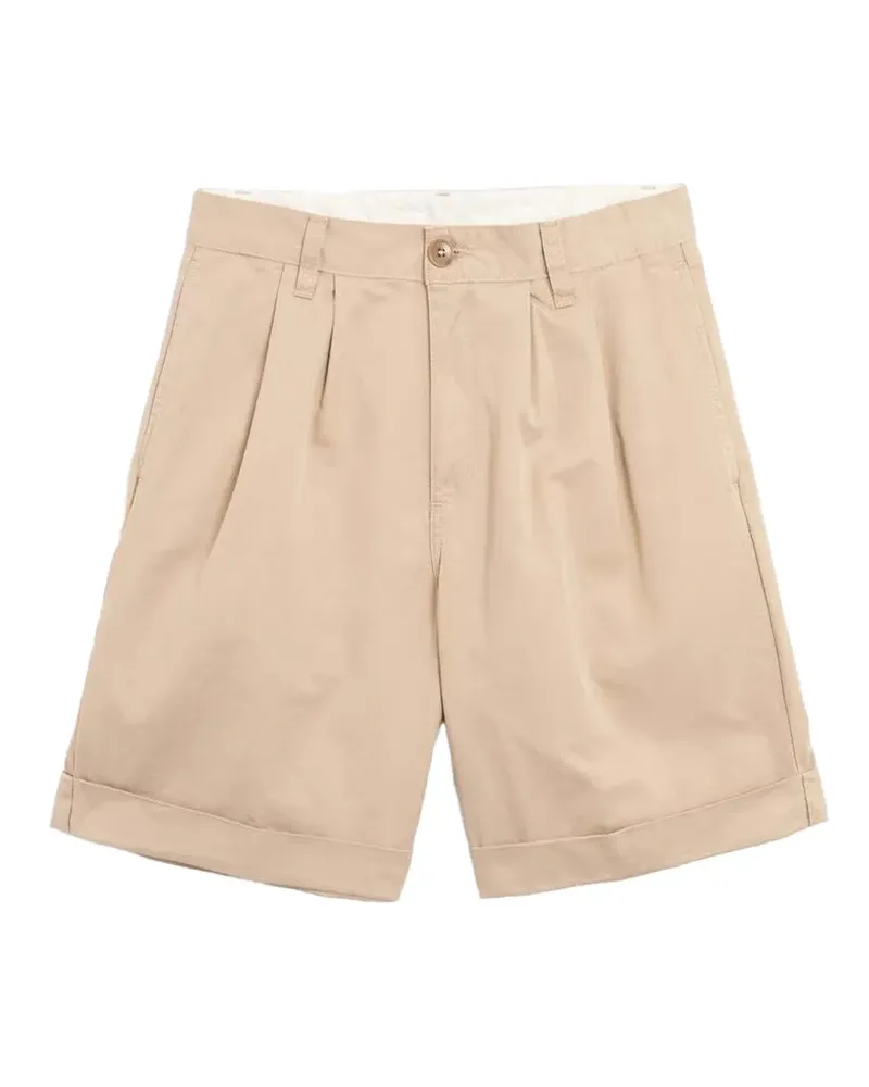 Carhartt WIP pleated cuffed shorts - Nude Nude