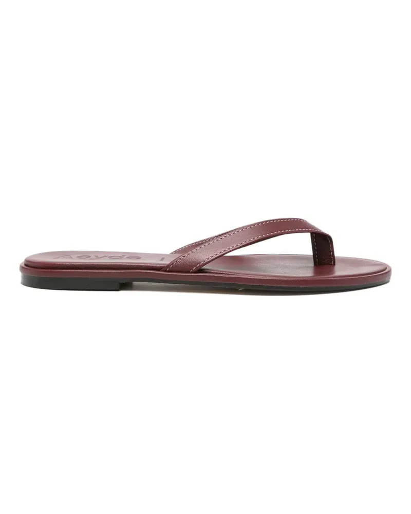 aeyde contrast-stitch thong sandals - Rot Rot