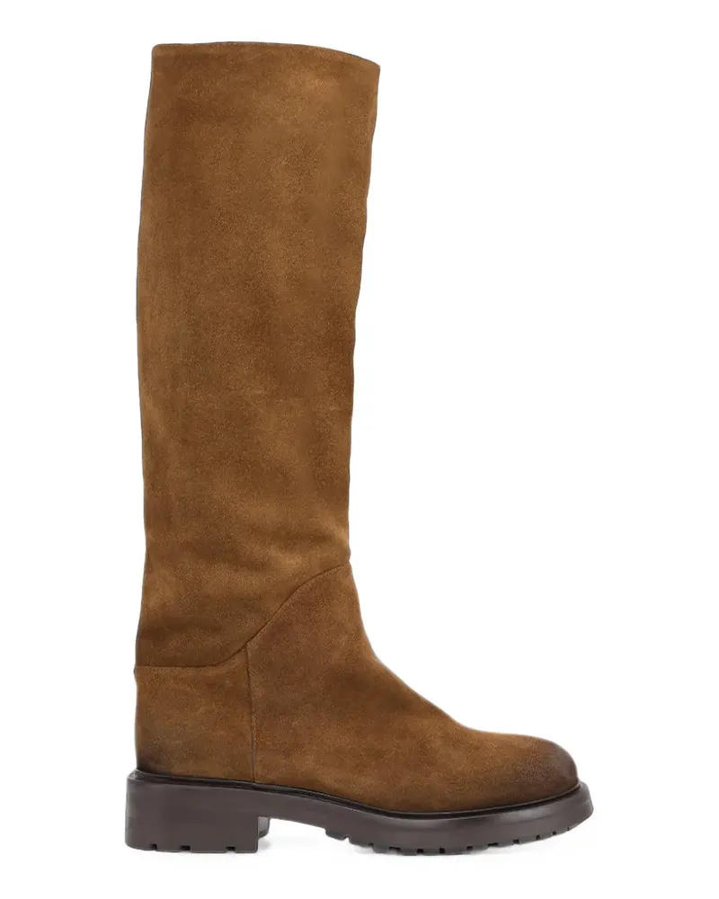 NOTABENE Kniehohe Alva II Stiefel aus Wildleder - Braun Braun